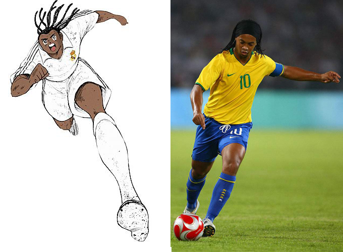 足球小将原型有罗纳尔多吗,足球小将拿度尼登场