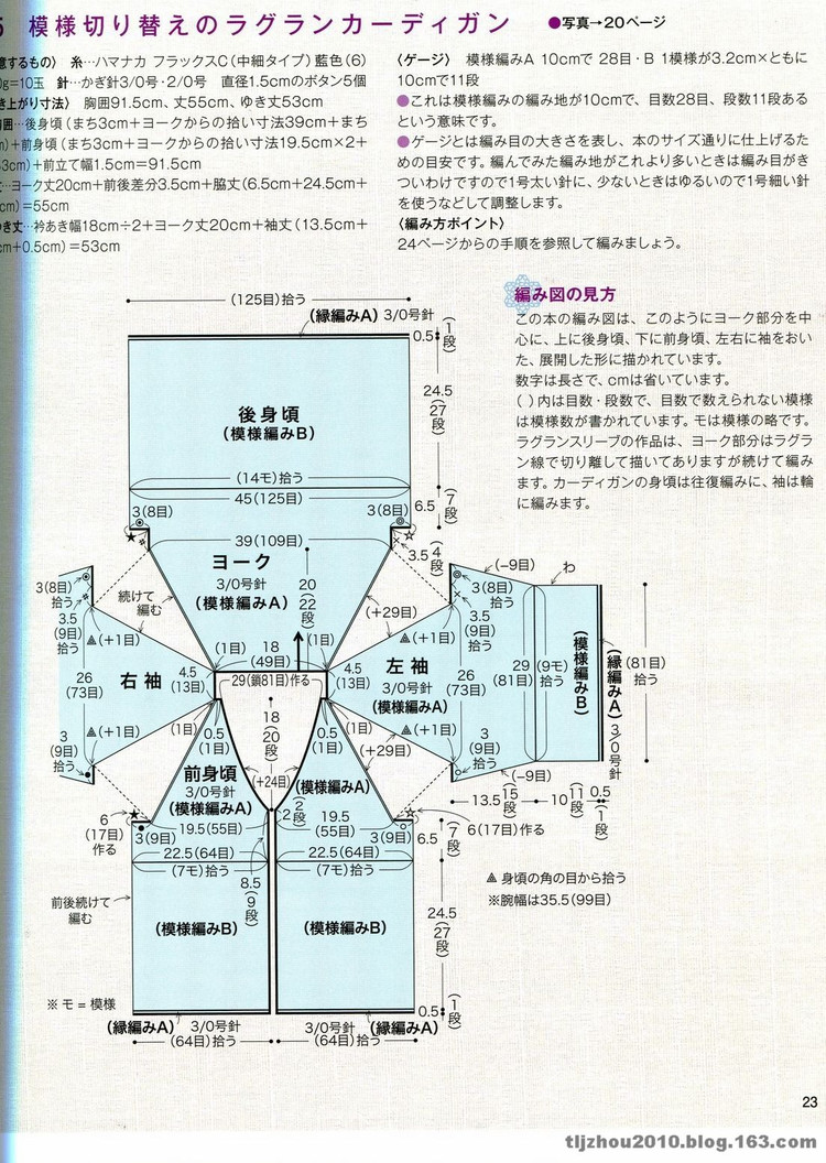 从上往下钩针开衫详细图解,从上往下钩针开衫