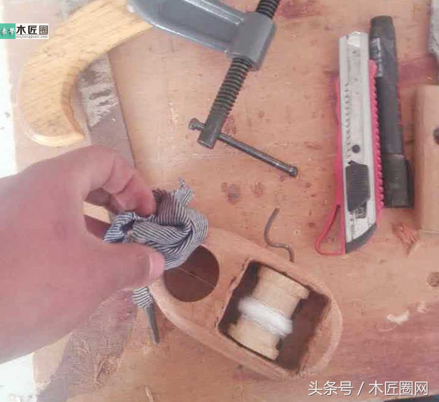 木匠用墨斗制造方法,木工墨斗制作全过程