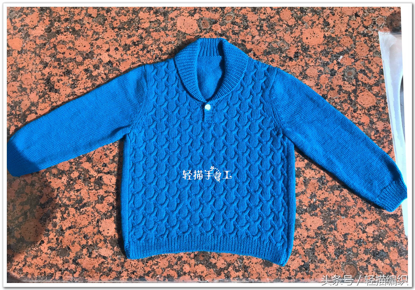 儿童立领polo衫森系,儿童青果领套头衫