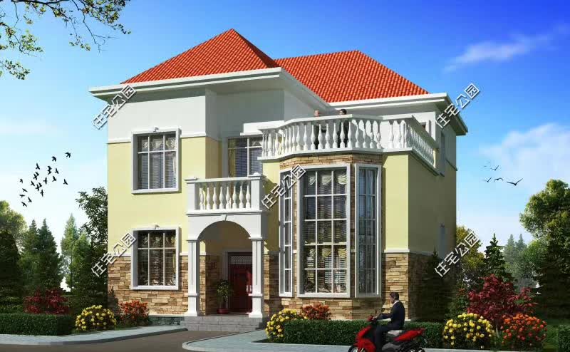 农村用树脂瓦盖房的效果图,现在农村盖房怎么设计