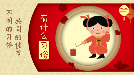 「不同的习俗共同的佳节」有什么习俗？