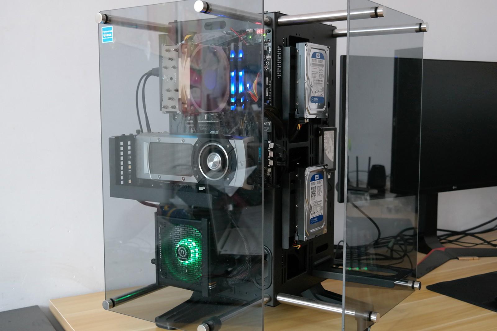 水冷散热电脑装机全过程,tt水冷装机