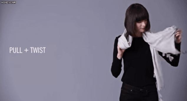 告诉你围巾怎样系得优雅有气质