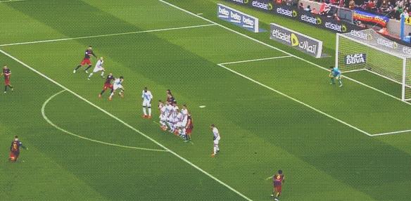 梅西任意球vsc罗任意球,梅西生涯第60次任意球破门