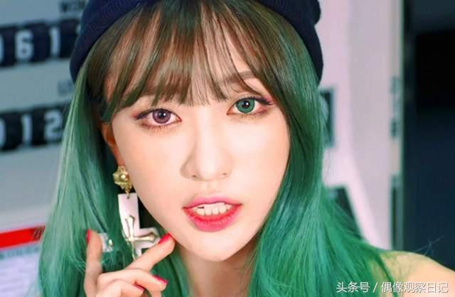 exidhani颜值,hani新发色