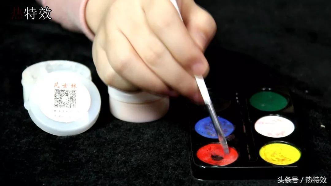 特效化妆之遮盖疤痕,化妆特效逼真