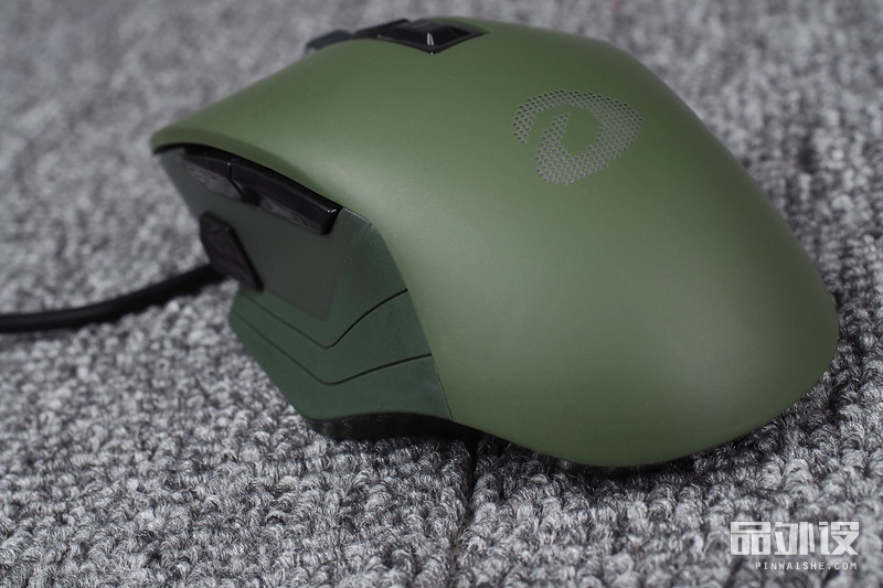 达尔优牧马人em915鼠标拆解,达尔优em915黑色裂纹版游戏鼠标