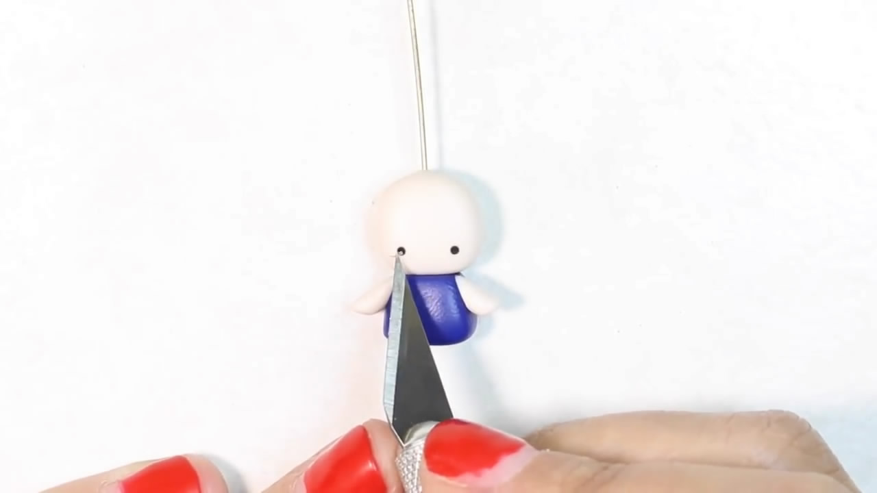 石塑粘土钥匙链怎么组装,粘土制作教程小熊钥匙链