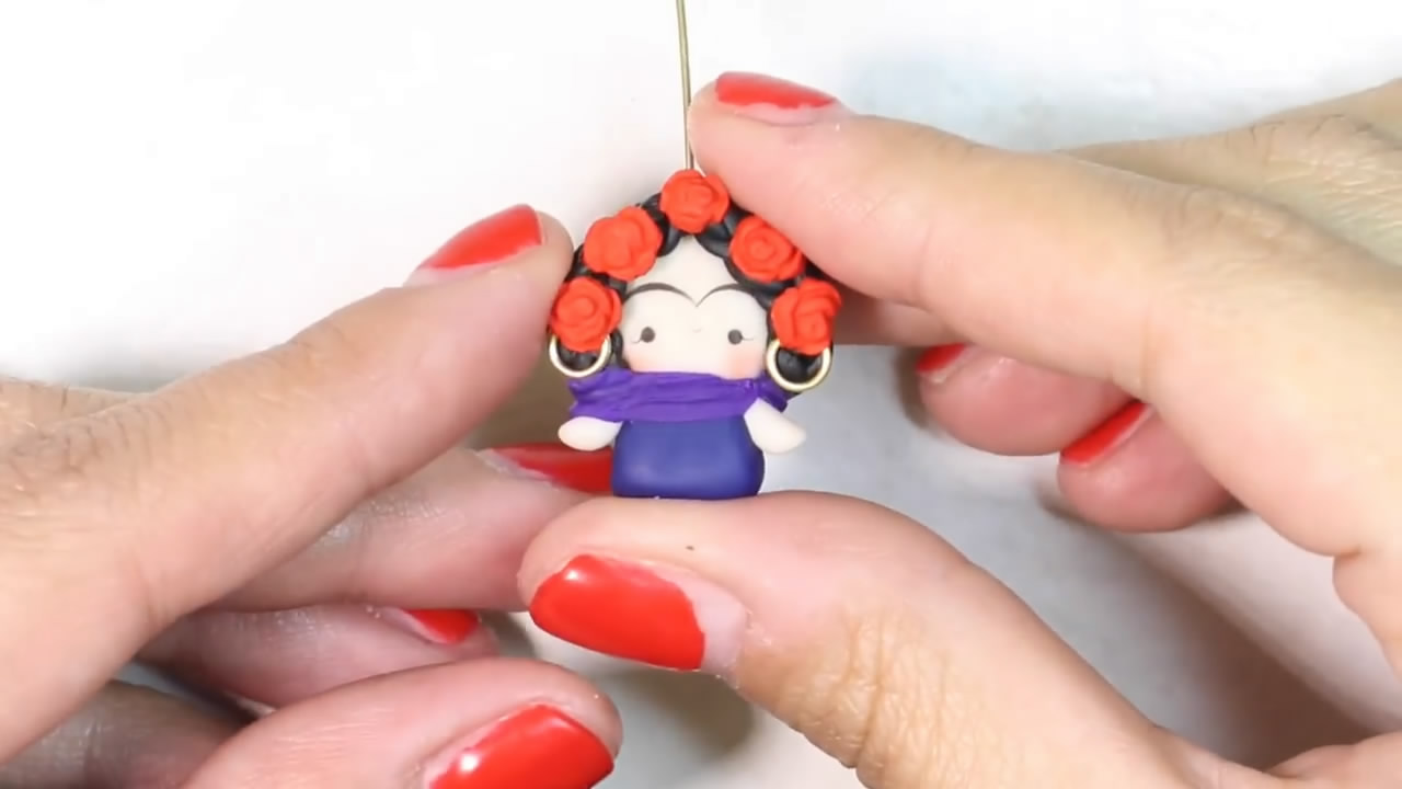 石塑粘土钥匙链怎么组装,粘土制作教程小熊钥匙链