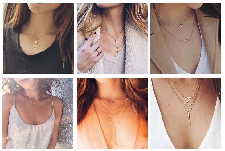 适合女生的锁骨链,迷人的锁骨链戴出高级感
