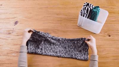 家庭收纳整理妙招衣服叠法,整理收纳师如何叠秋衣秋裤