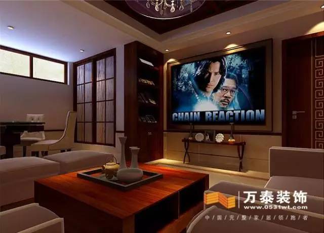 济南300平方别墅中式装修设计图,济南漫山香墅别墅装修