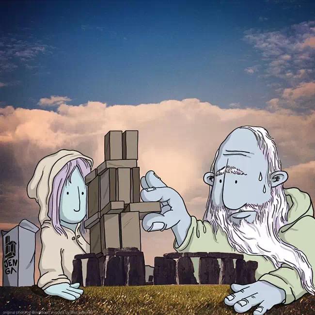 一组脑洞大开的小漫画,脑中构思了一部有意思的创意漫画