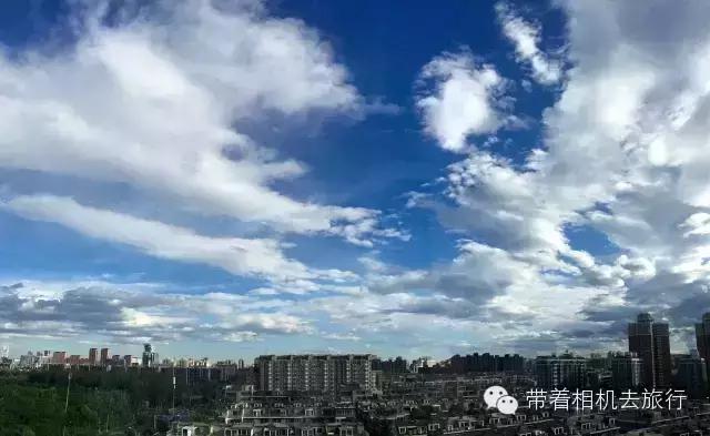 天气好蓝天白云拍摄地,天空好蓝怎么拍