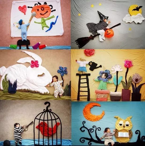 萌宝宝的超萌创意照,小宝宝萌照图集