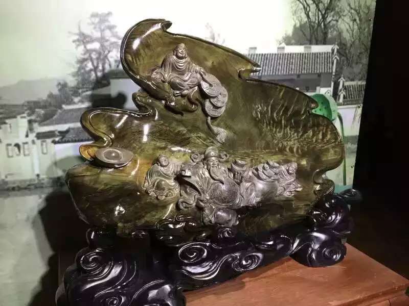 金丝楠乌木财神爷,金丝楠木能摆财神旁边吗