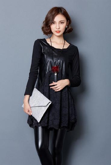 2015新款打底蕾丝长袖,今年最爆款加绒蕾丝打底