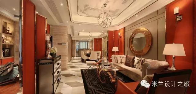 美式风格装修样板房效果图,美式装修风格样板房案例