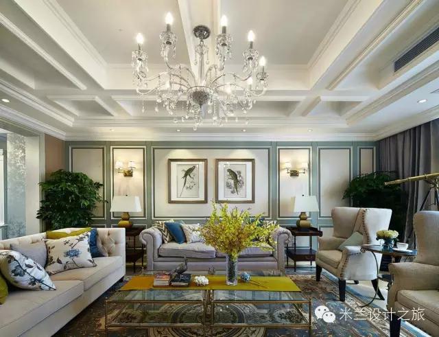 美式风格装修样板房效果图,美式装修风格样板房案例