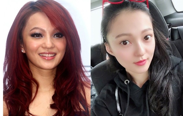 angelababy和张韶涵早期照片,张韶涵angelababy奔跑吧撕名牌