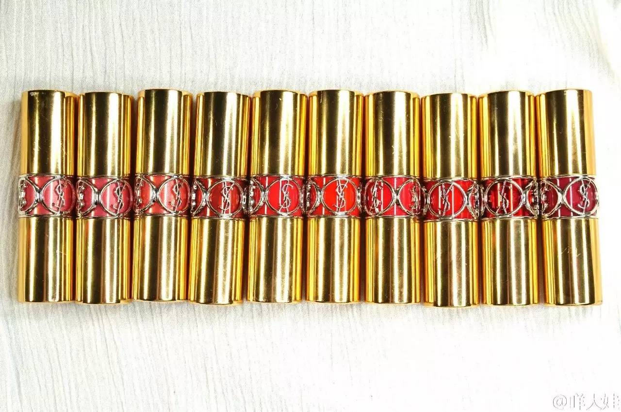 试色ysl唇釉,试色100支大牌口红