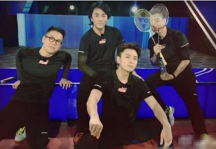 古惑仔照片五人打羽毛球,古惑仔打羽毛球图片