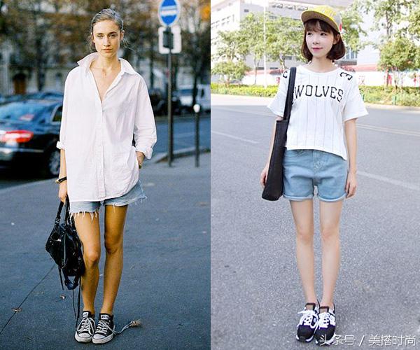 牛仔短裤穿搭让你更出众,好看的穿搭牛仔短裤