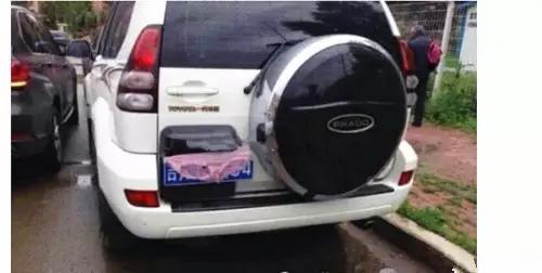 这智商，还有脸遮挡车牌？