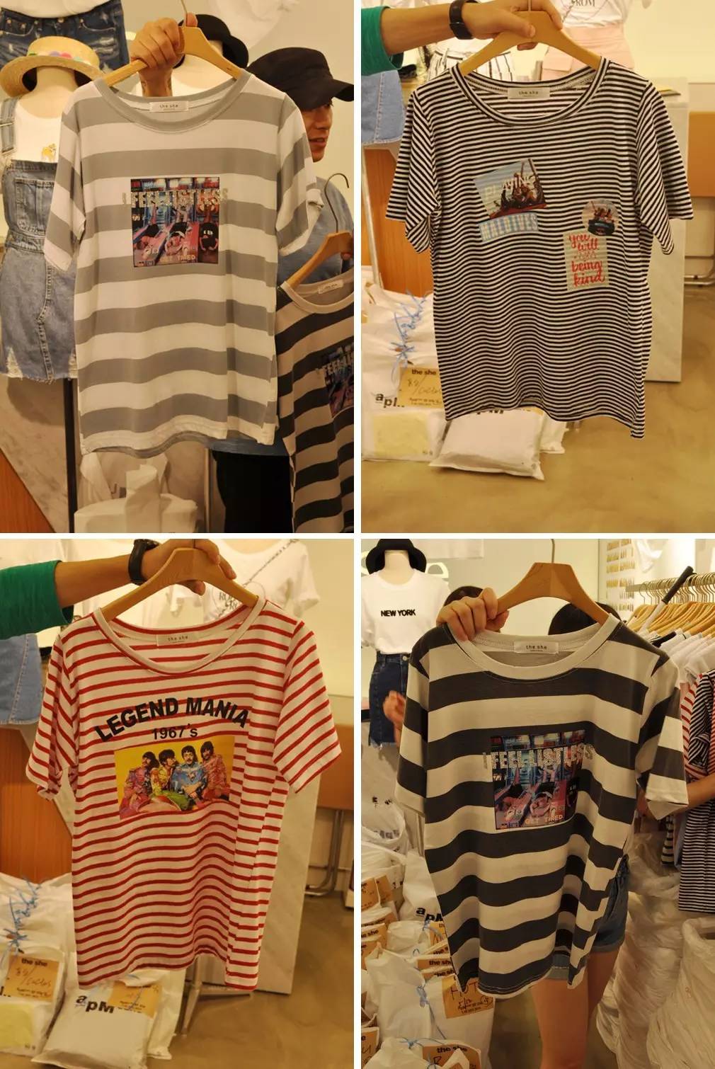 档口精选|盛夏来东大门“theshe”档口批点T恤和短裤吧！