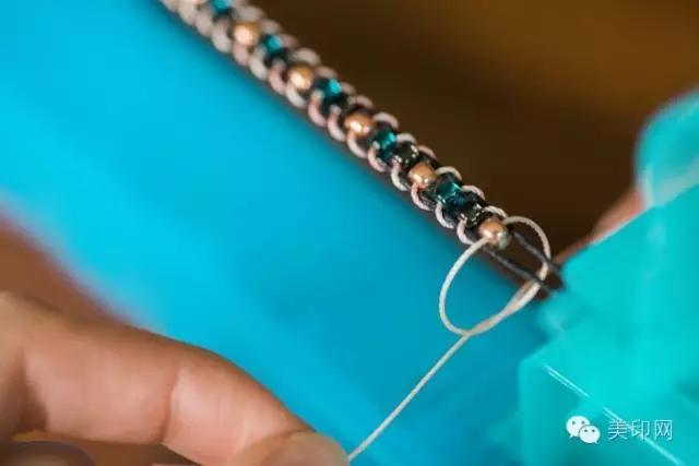 小众欧美复古串珠手链教程,珠子diy手链图片波西米亚风