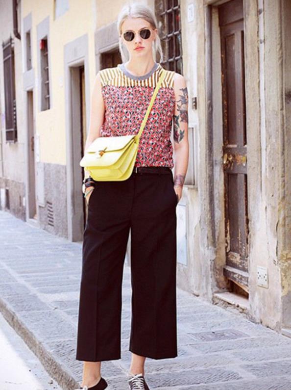 不同身高裤长参考,小个子适合穿多长的阔腿裤