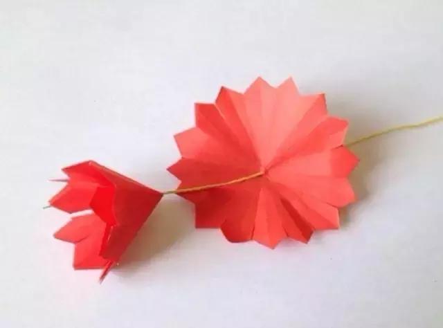 康乃馨手工折纸,康乃馨教程折纸简单又好看