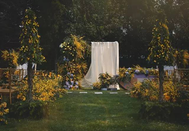 森系婚礼案例,独一无二的浪漫森系婚礼