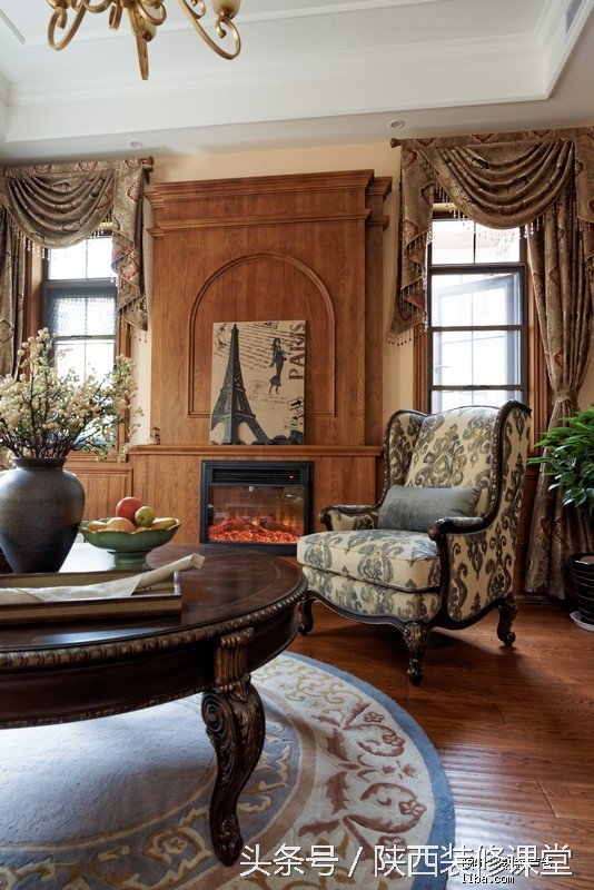 美式轻奢硬装100平,6万软装硬装90平