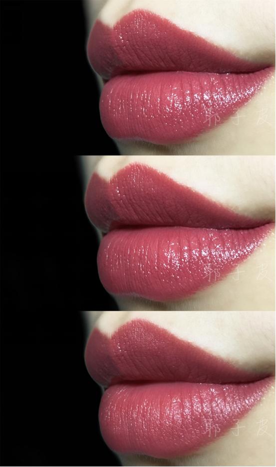 紫调豆沙色口红和红调豆沙色口红,巴黎欧莱雅161口红轻吻豆沙