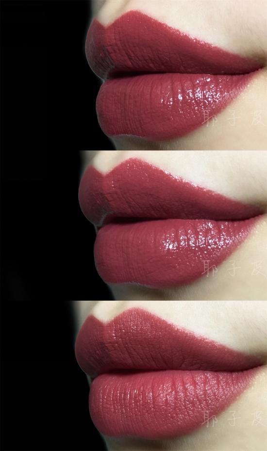 紫调豆沙色口红和红调豆沙色口红,巴黎欧莱雅161口红轻吻豆沙