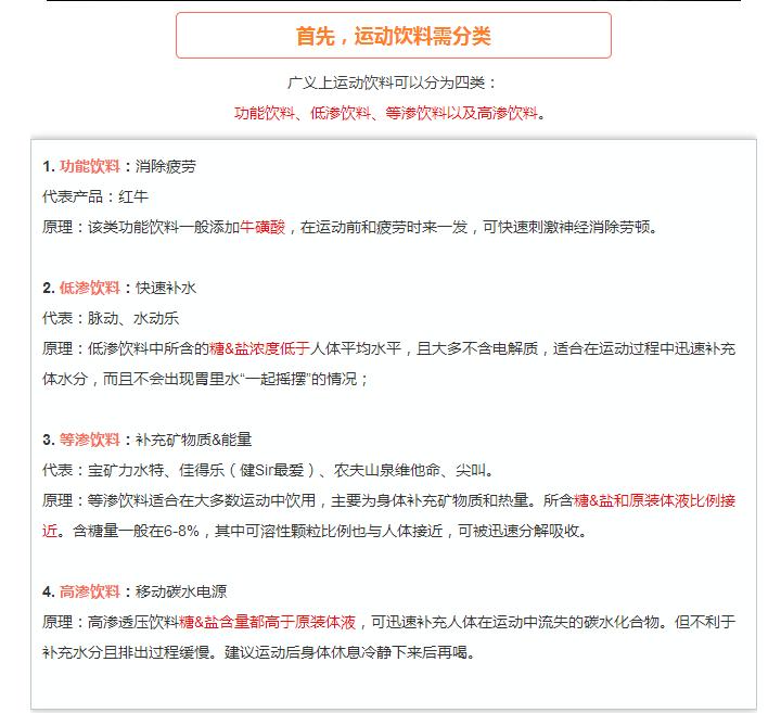 原来这才是饮品界的劳斯莱斯,真正的运动饮料有哪些