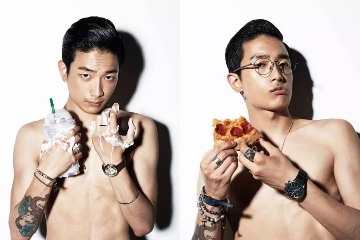 痞帅纹身寸头,寸头纹身潮男图片