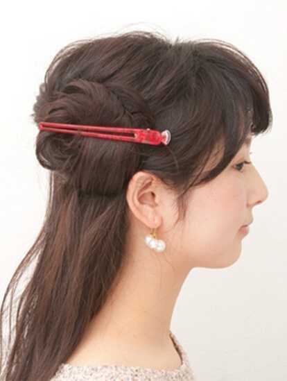 半扎发型公主头简单又好看,新娘中短发公主头半披发造型