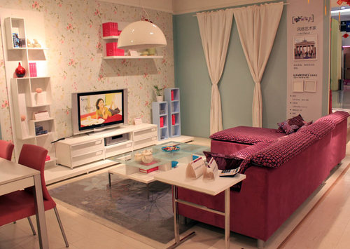 10-15平客厅收纳电视柜,客厅电视柜一体背景墙收纳