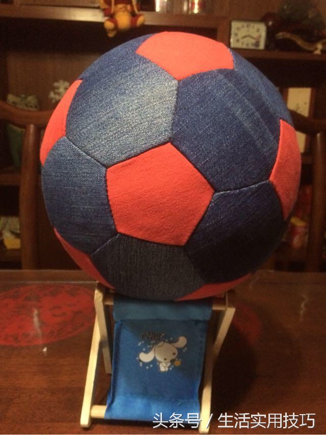 牛仔裤改足球,牛仔裤改造男童衣服