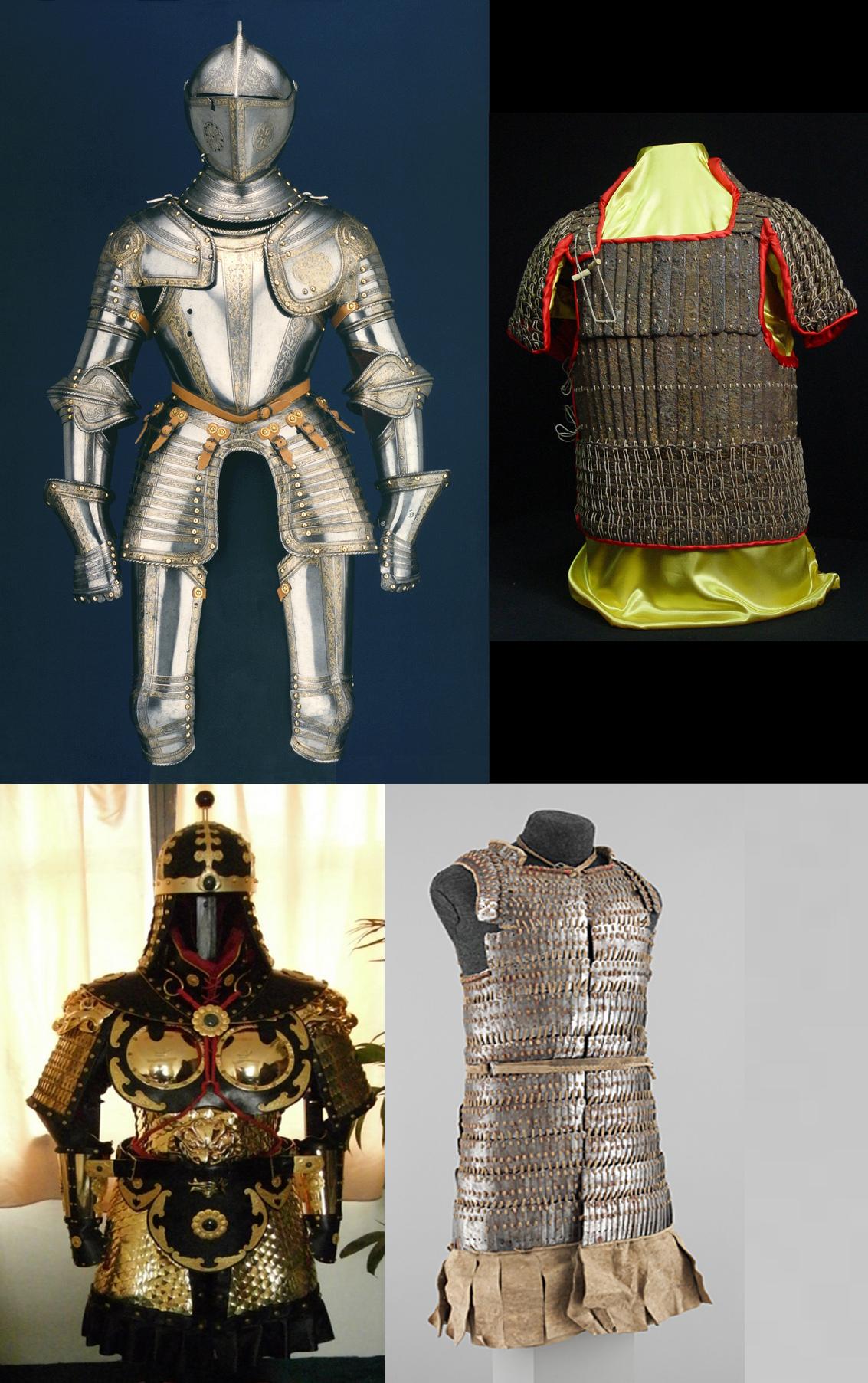 札甲和板甲哪个防御效果更好,西方板甲和东方甲胄谁更强