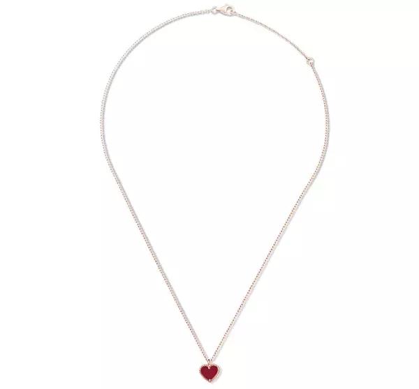 vca四叶草带钻项链系列,vca梵克雅宝四叶草项链