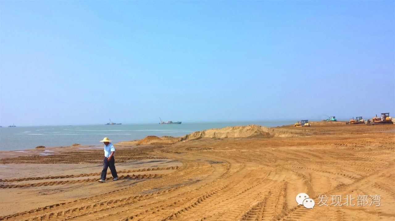钦州人工海滨浴场,广西钦州港沙滩