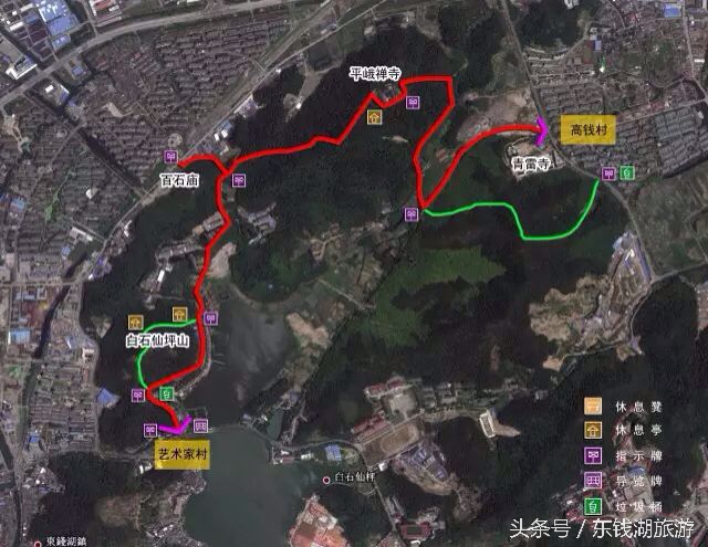 东钱湖旅游攻略徒步路线图,东钱湖古道徒步
