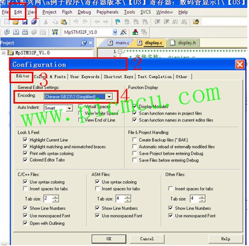 单片机keil编程字体怎么调节,51单片机用keil编程问题