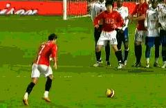 震惊足坛十大暴力远射卡洛斯,世界波卡洛斯外脚背弧线任意球