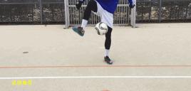 足球脚下频率过人技巧,初学者的足球花式动作