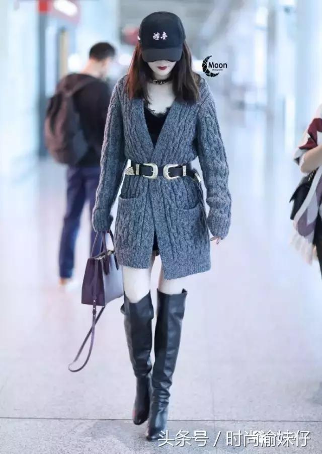 高圆圆杨幂冬季街拍look,杨幂同款回力鞋近期